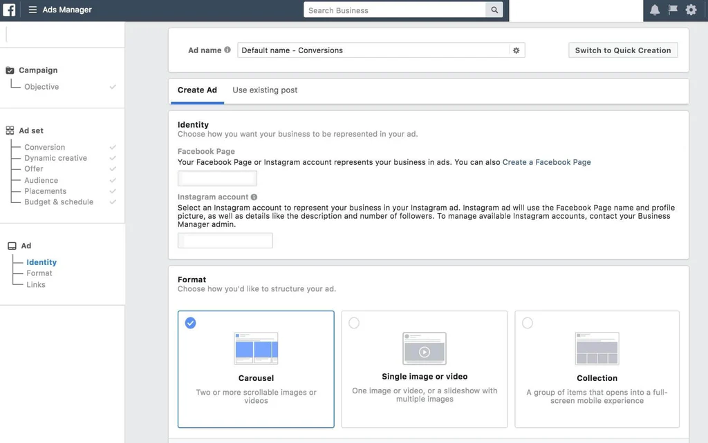 Facebook Ads Sets